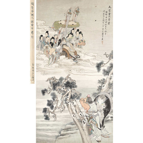  錢慧安（1833-1911） 大富貴亦壽考 