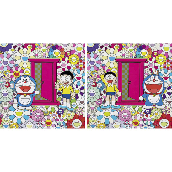  村上隆（B.1962）花田中的随意門;随意門来到花田中 2019年 