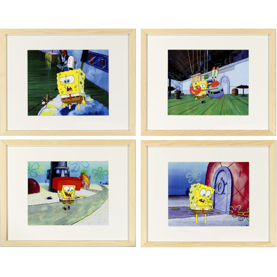  尼克動畫製片公司「海綿寶寶 」賽璐璐手稿  