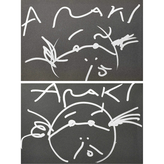  荒木經惟 (B.1940)自畫像兩幅 