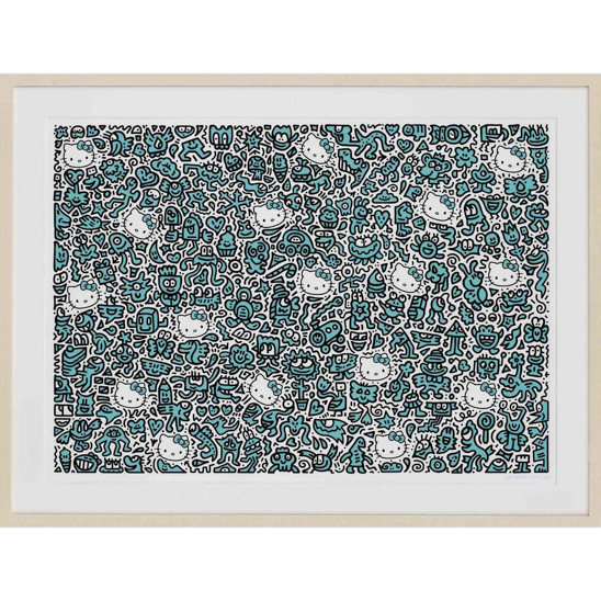  塗鴉先生（B.1994）藍色凱蒂貓 2019年作 