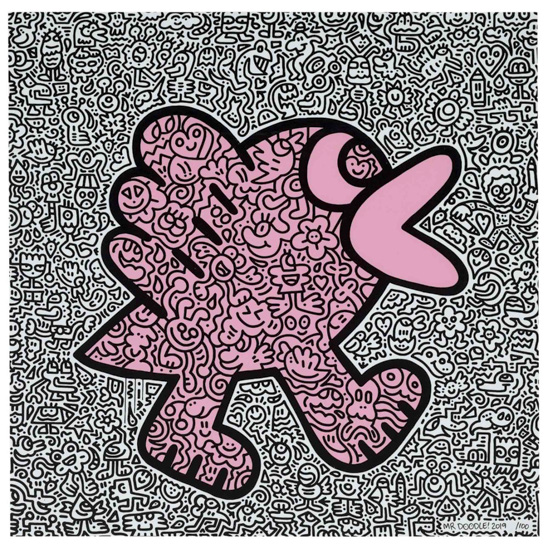  塗鴉先生（B.1994）粉紅鳥 2019年作 