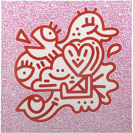 塗鴉先生（B.1994）心跳 2019年作
 